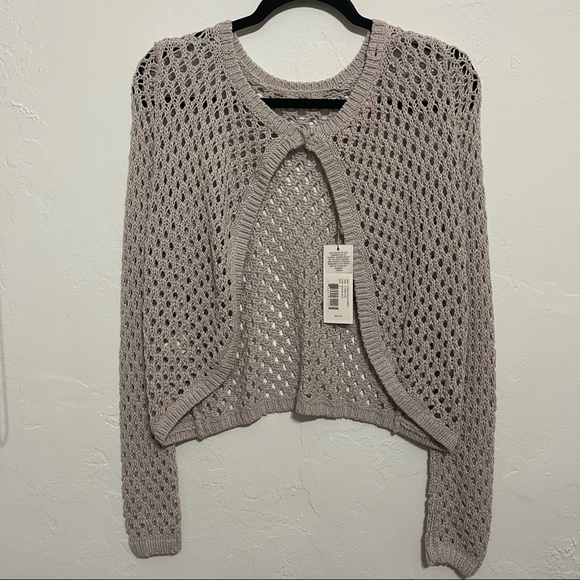 Rebecca Taylor Cross Back Crew Moonlight Crochet Open Back - Picture 4 of 12